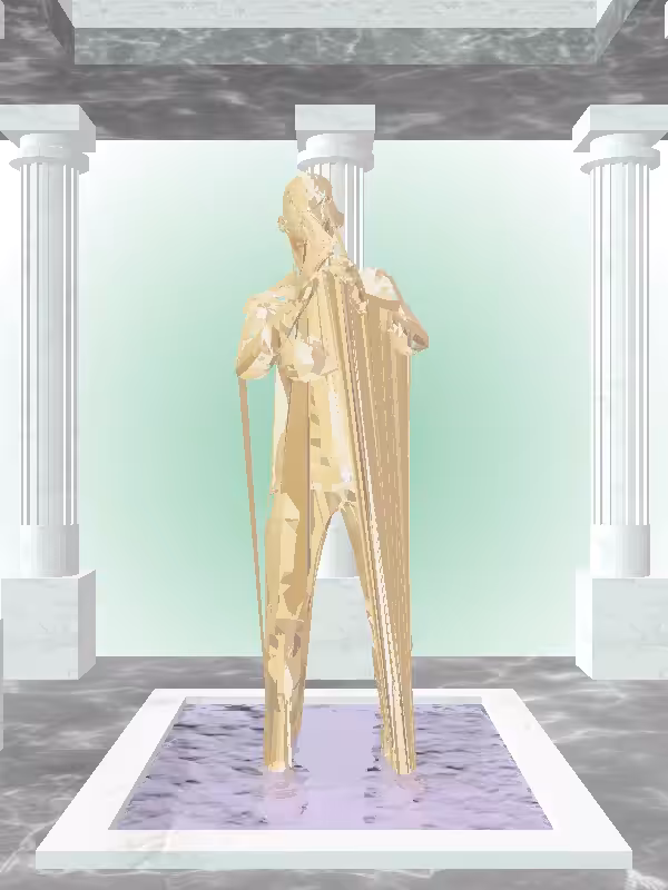 The Fragmented Cheering Real Gold Woman #732