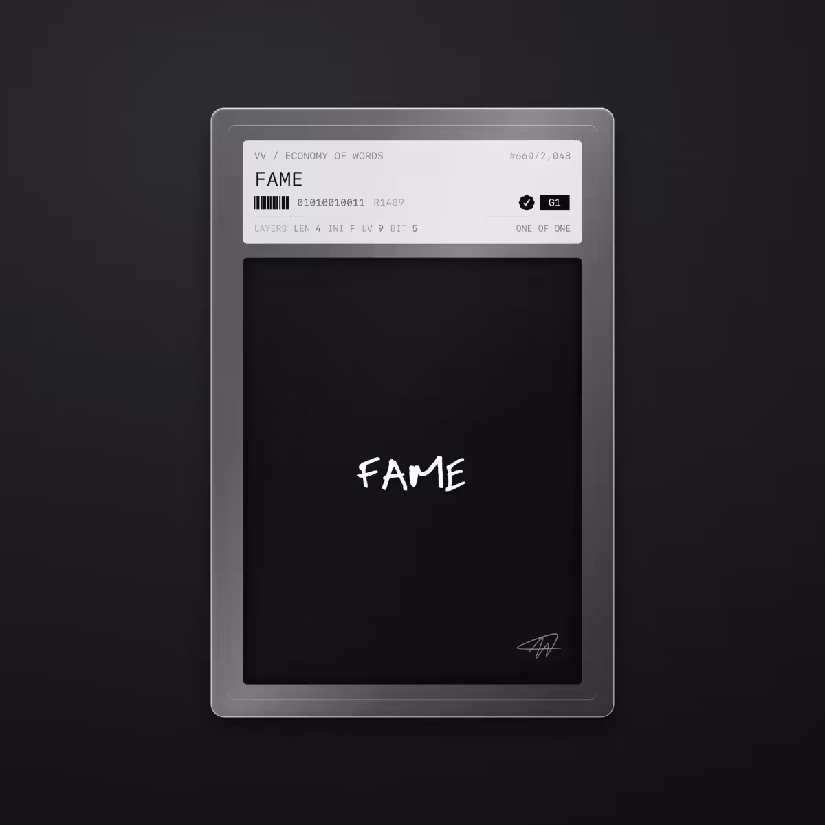 Economy of Words: FAME · #660