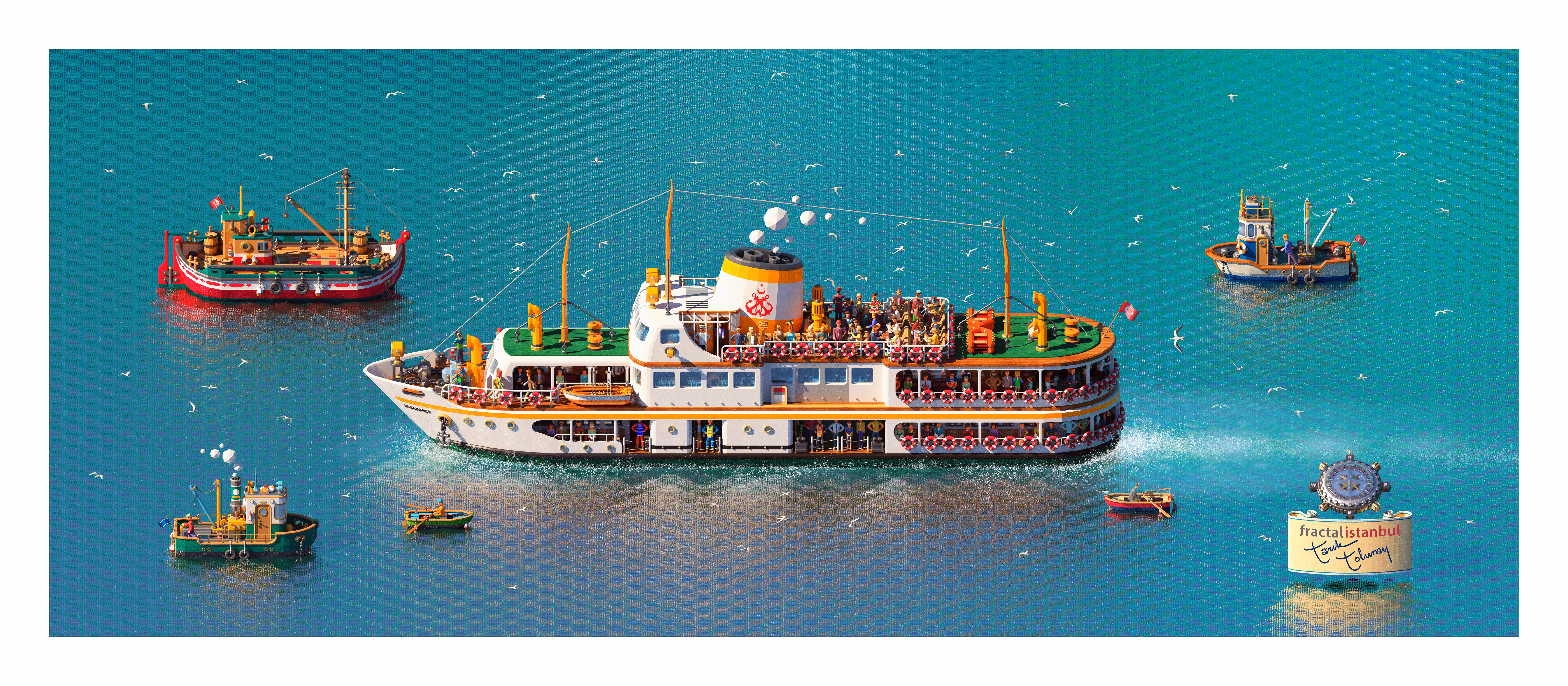 FRACTAL ISTANBUL - STEAMBOATS - PASABAHCE