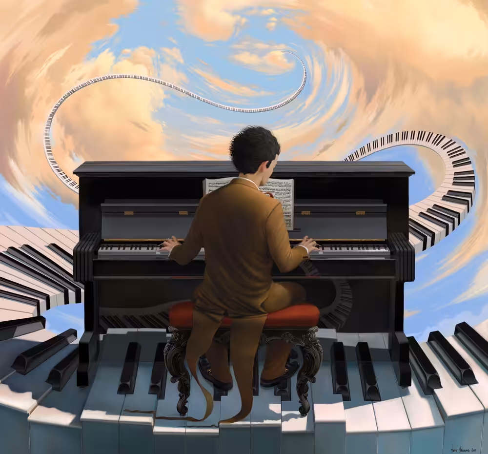 Piano and pianist #1