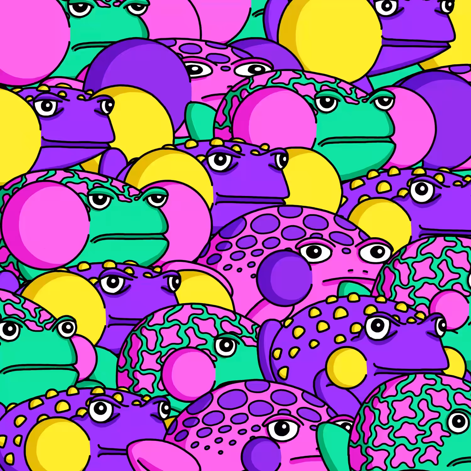 Psychedelic Frogs 