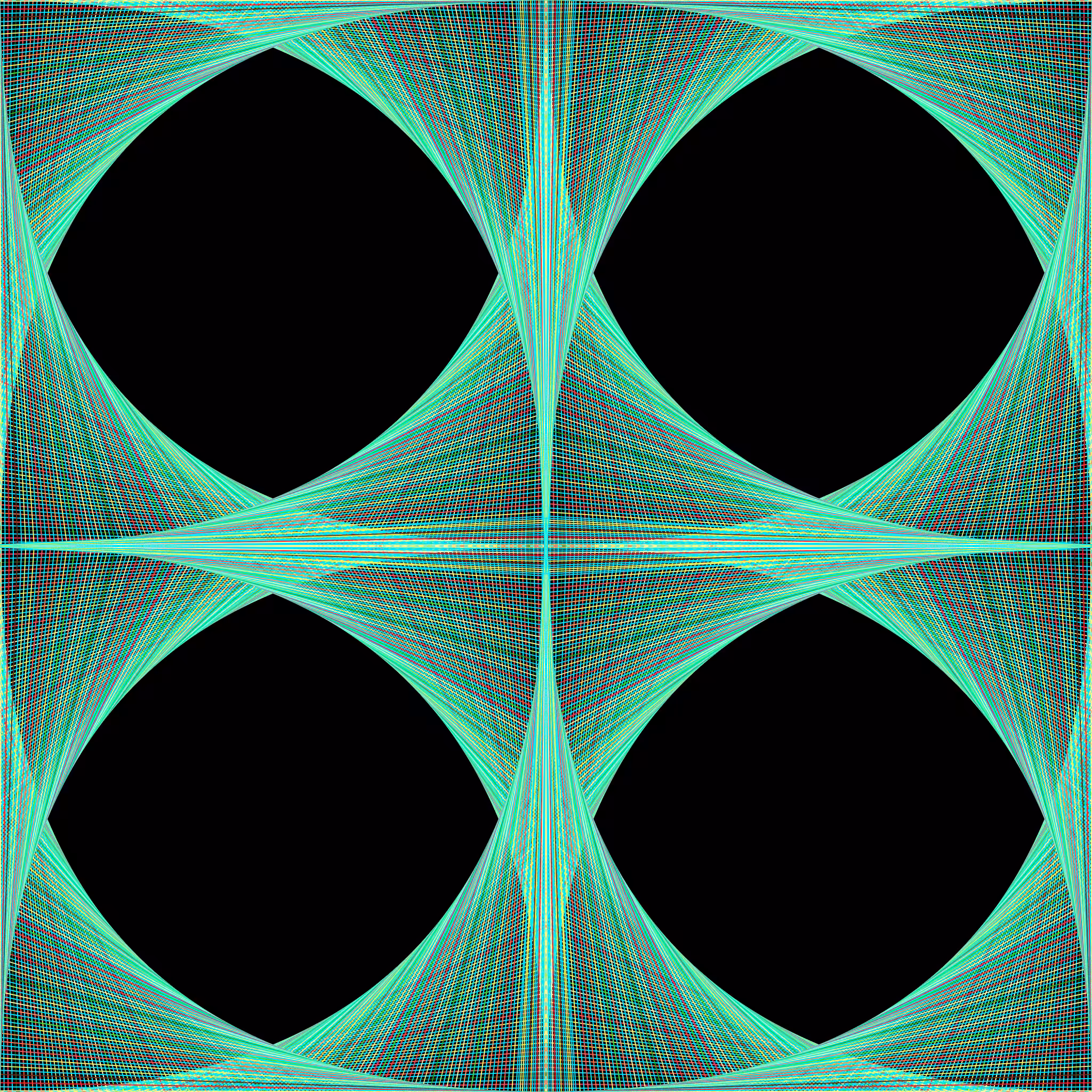 Parabolic Curves Neon Abyss