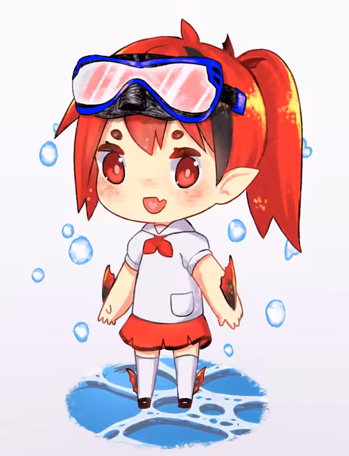 MATHAYOM sea lifes: #03 Natthatida The Red Tiger Barb