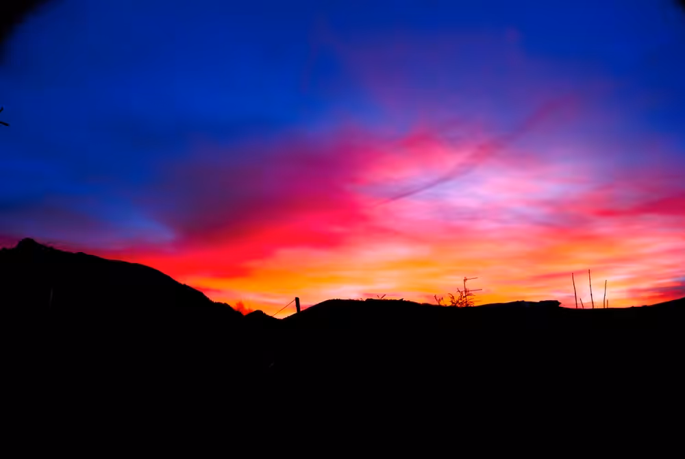 beautiful sunset from my house