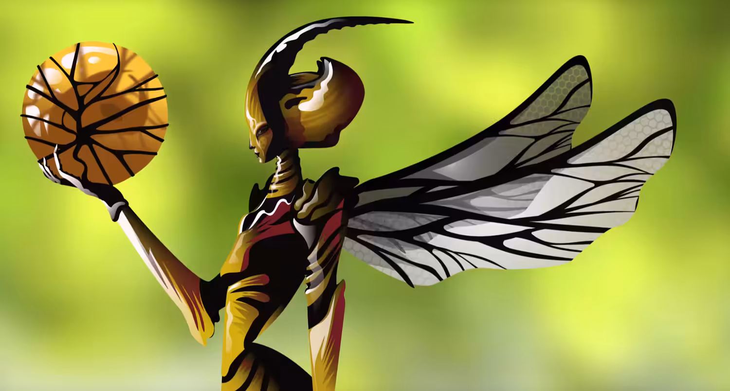 vectorArt: lady sting