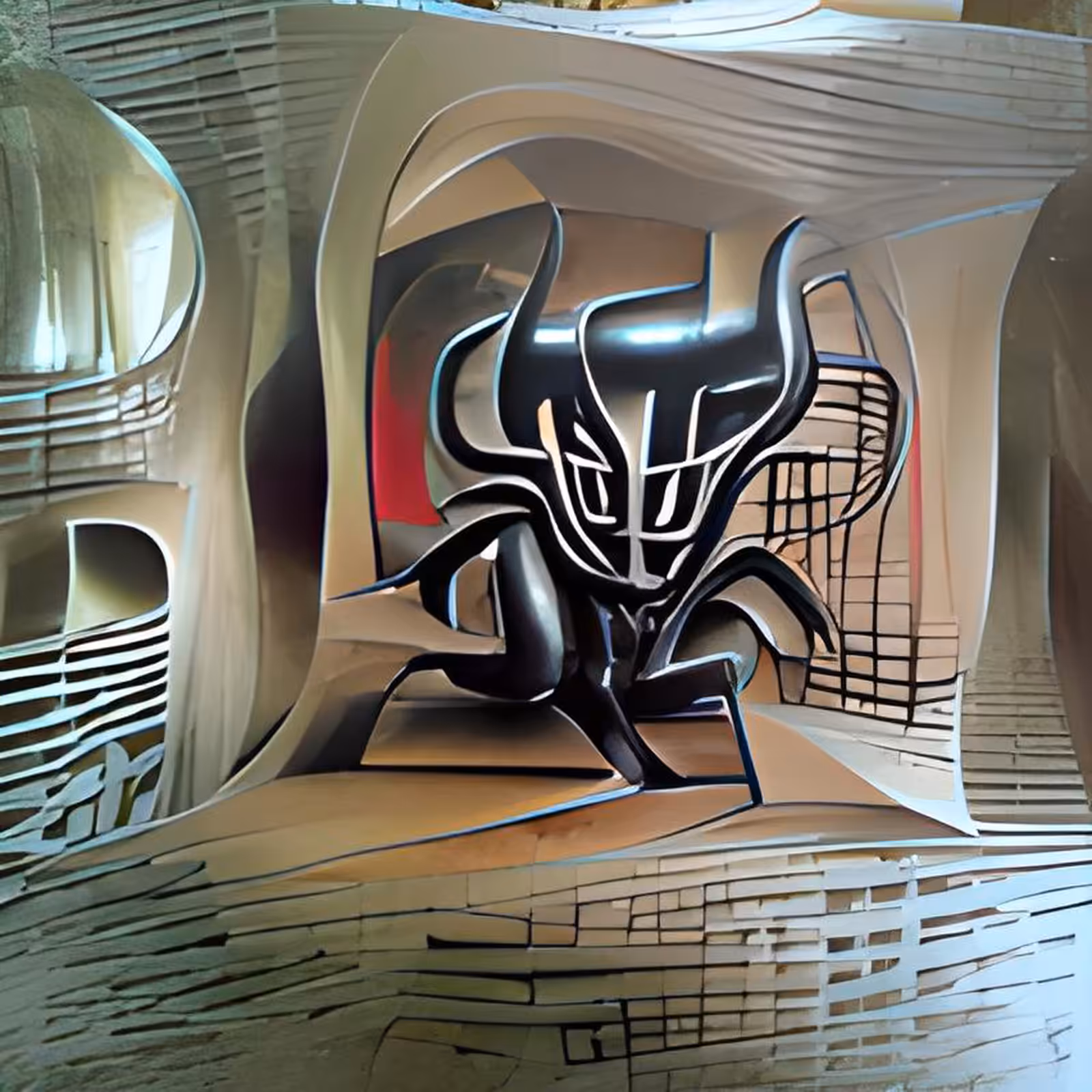Cubist imps #3