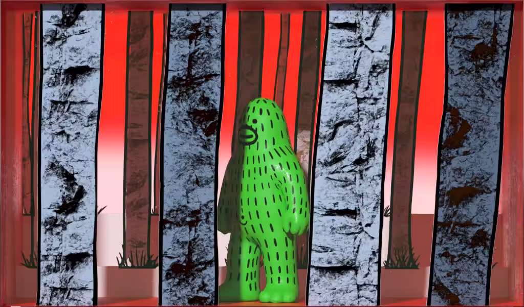 Frank J. Guzzone x Frank Ape, Forest Walk