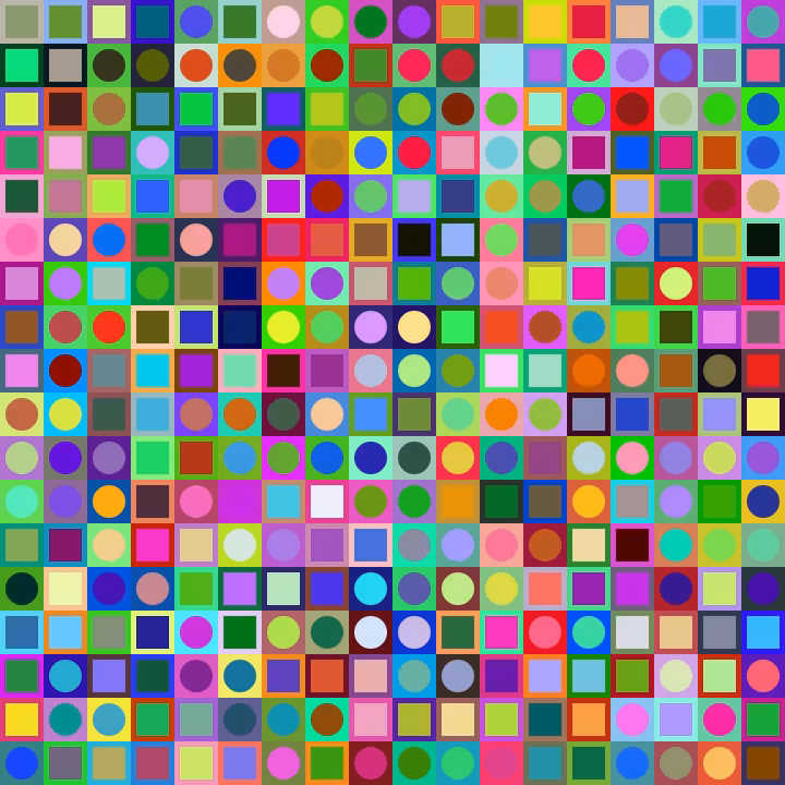 Square Dot Composition #177
