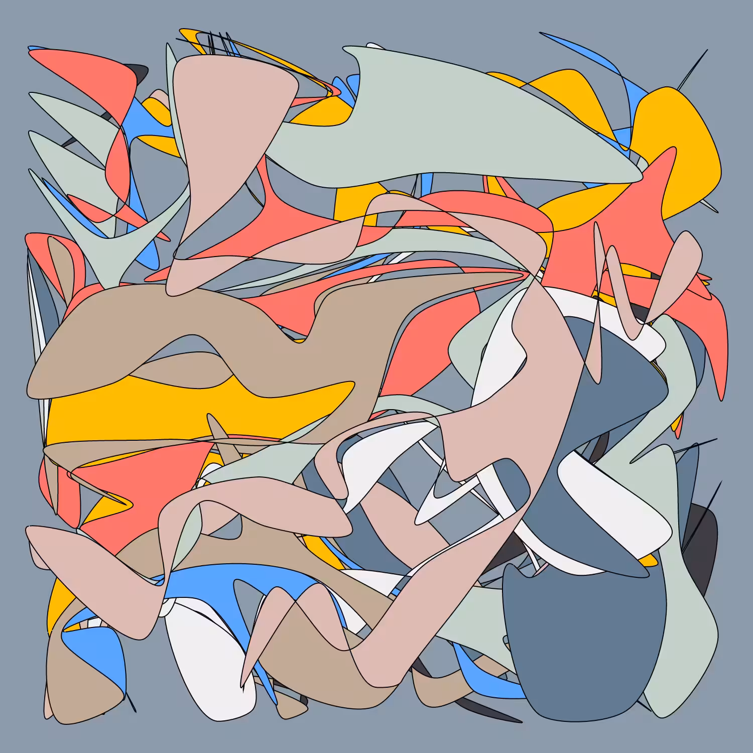 Geometric colorful shapes 2 (Free edition) #64