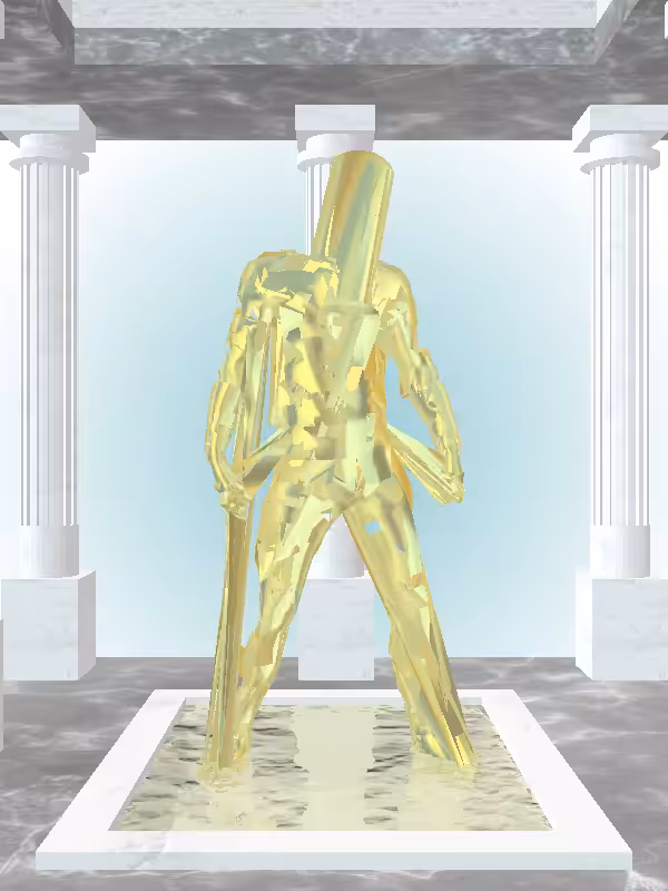 HeavenComputer: The Shooter Green-Golden Goblet Man #6101