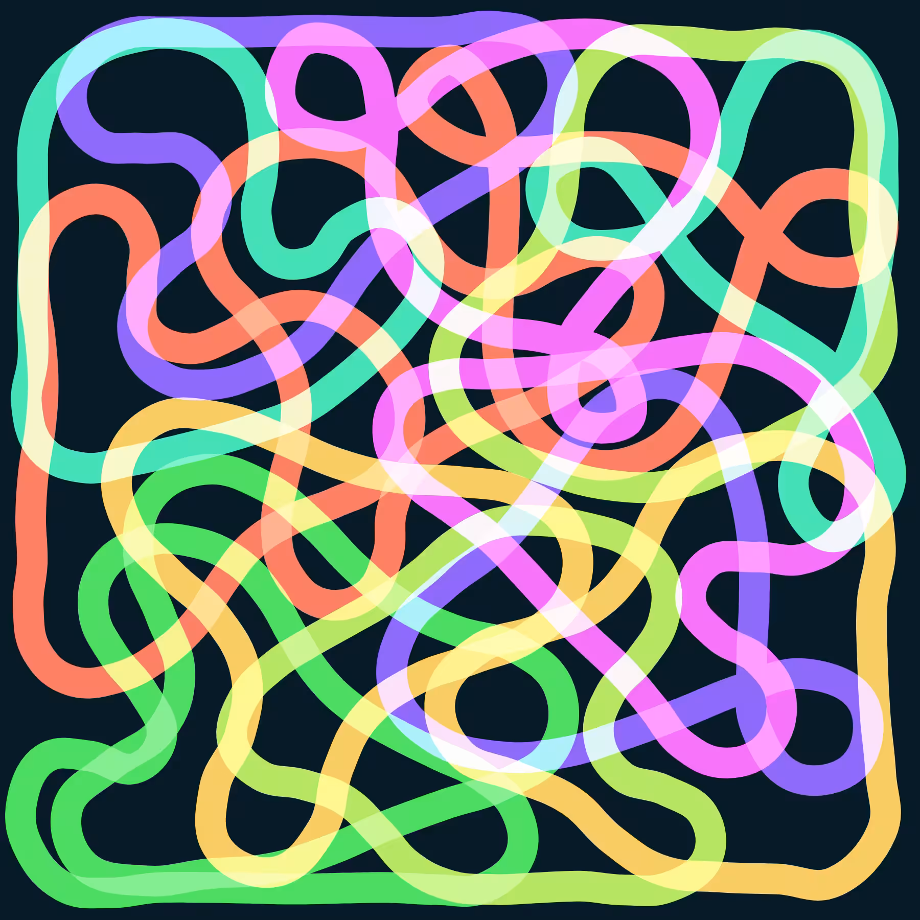 Elastic tangle #22