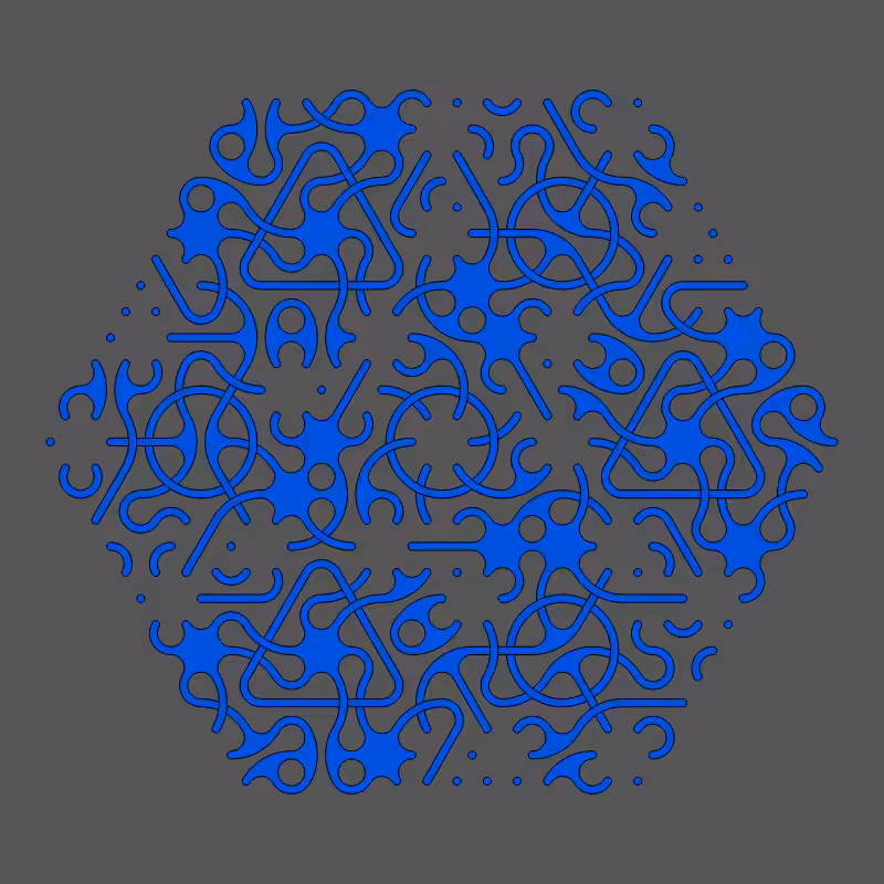 Threefold Symmetry - Dark Variations #275