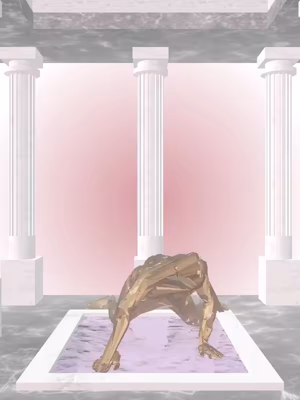 HeavenComputer: The Fragmented Rising Old Bronze Woman #979