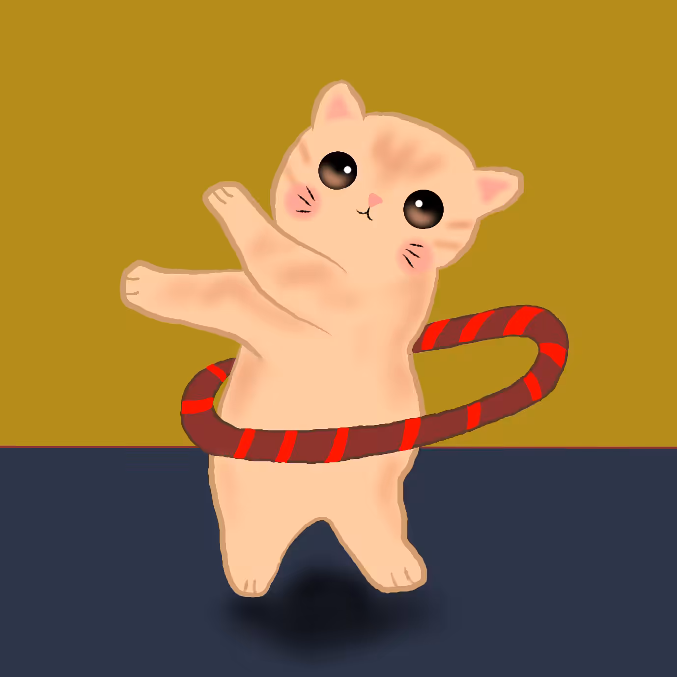 Kitty and game ring