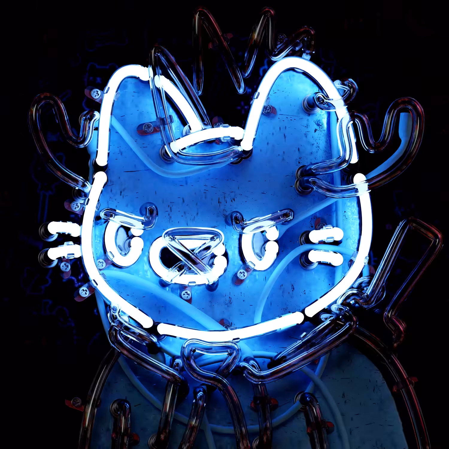 Neon Cool Cat