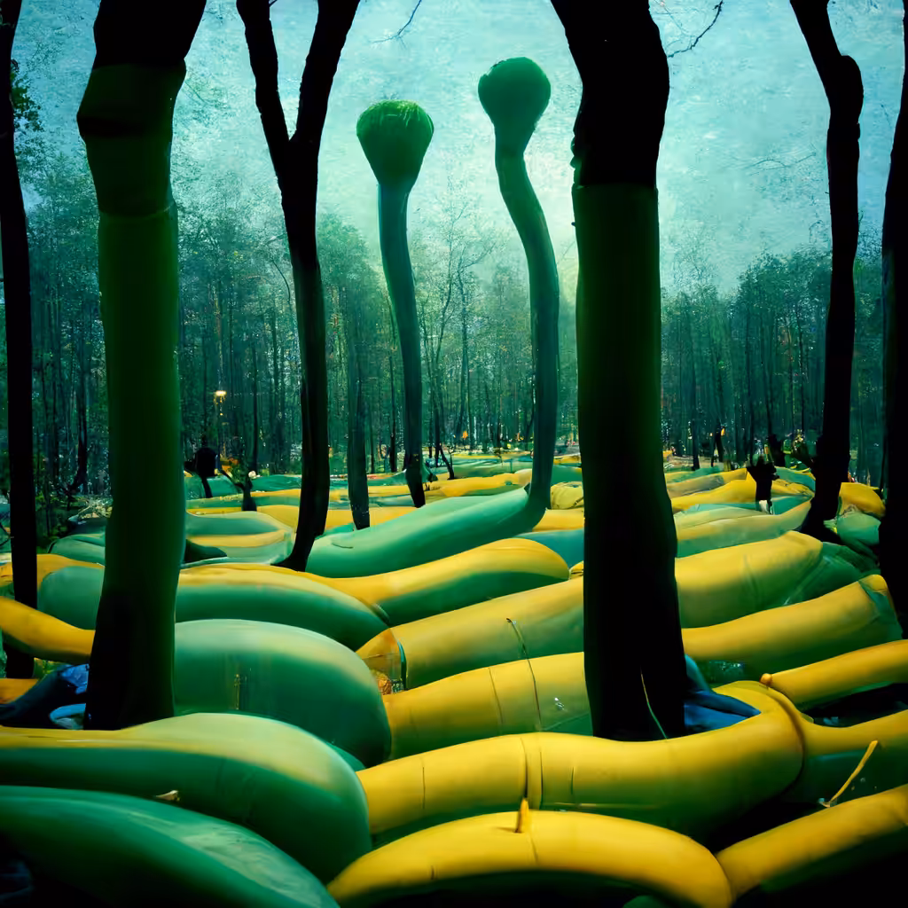 inflatable forest
