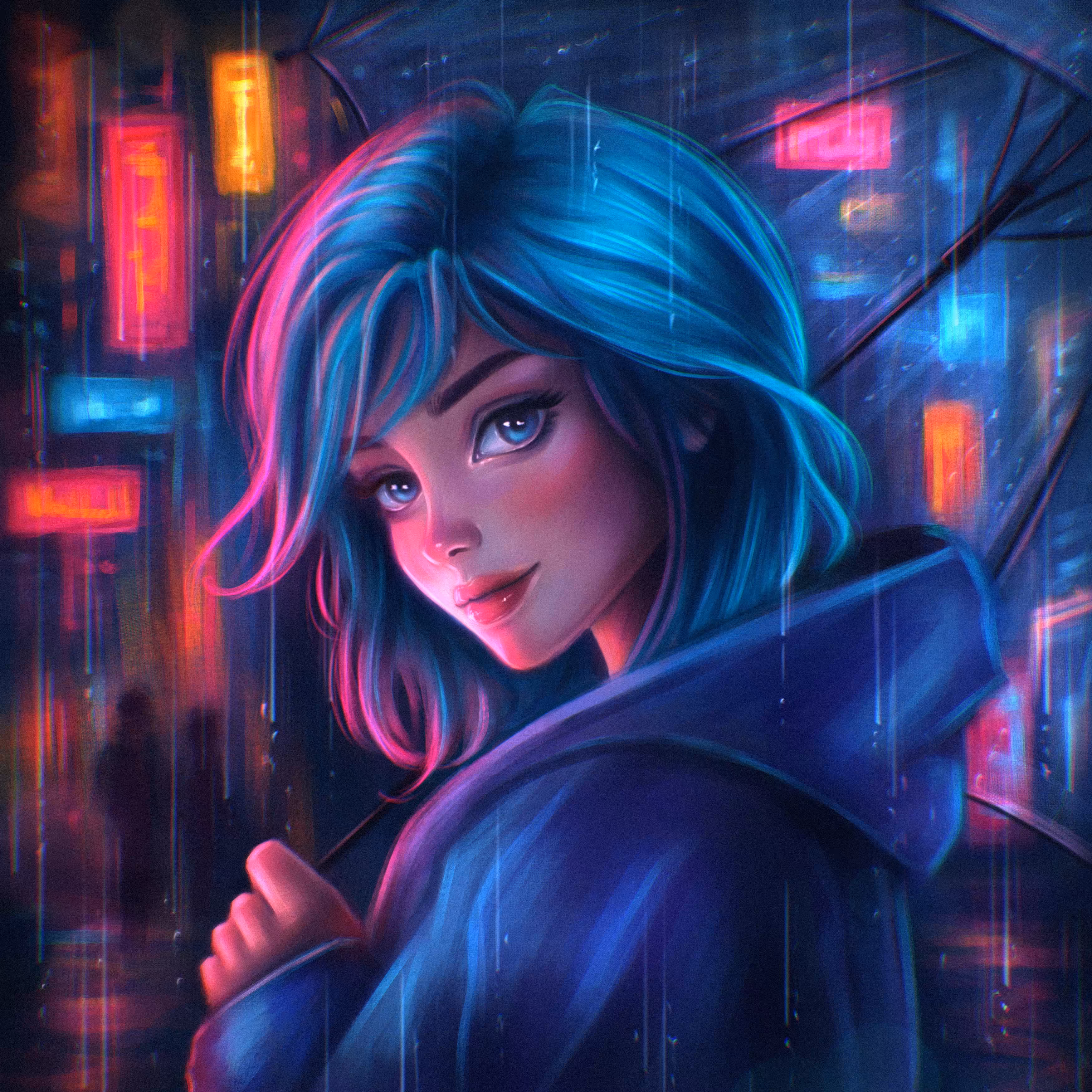 In the rain