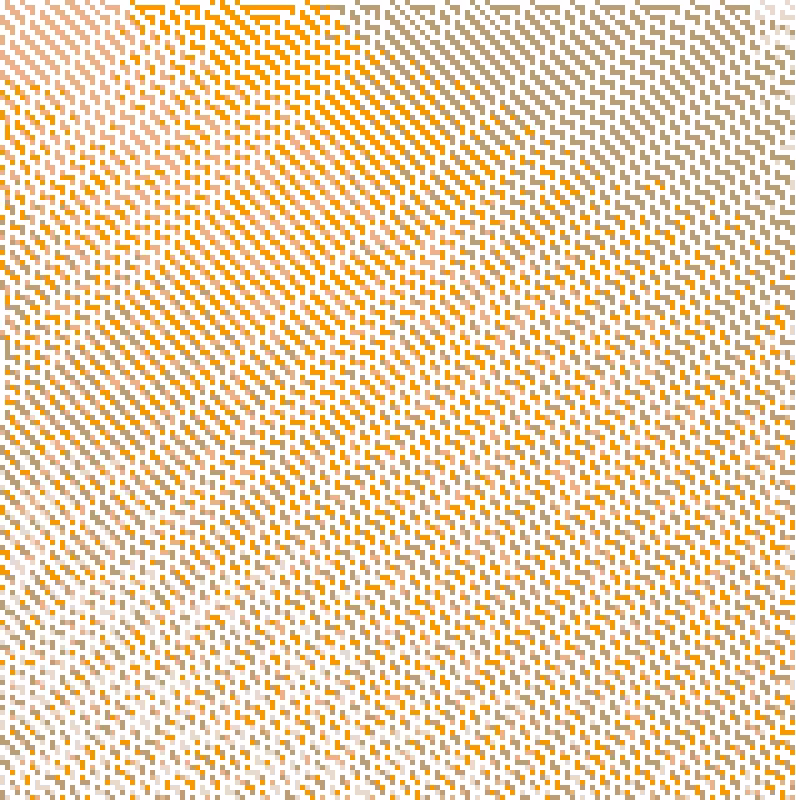 Colored Elementary Cellular Automaton #118