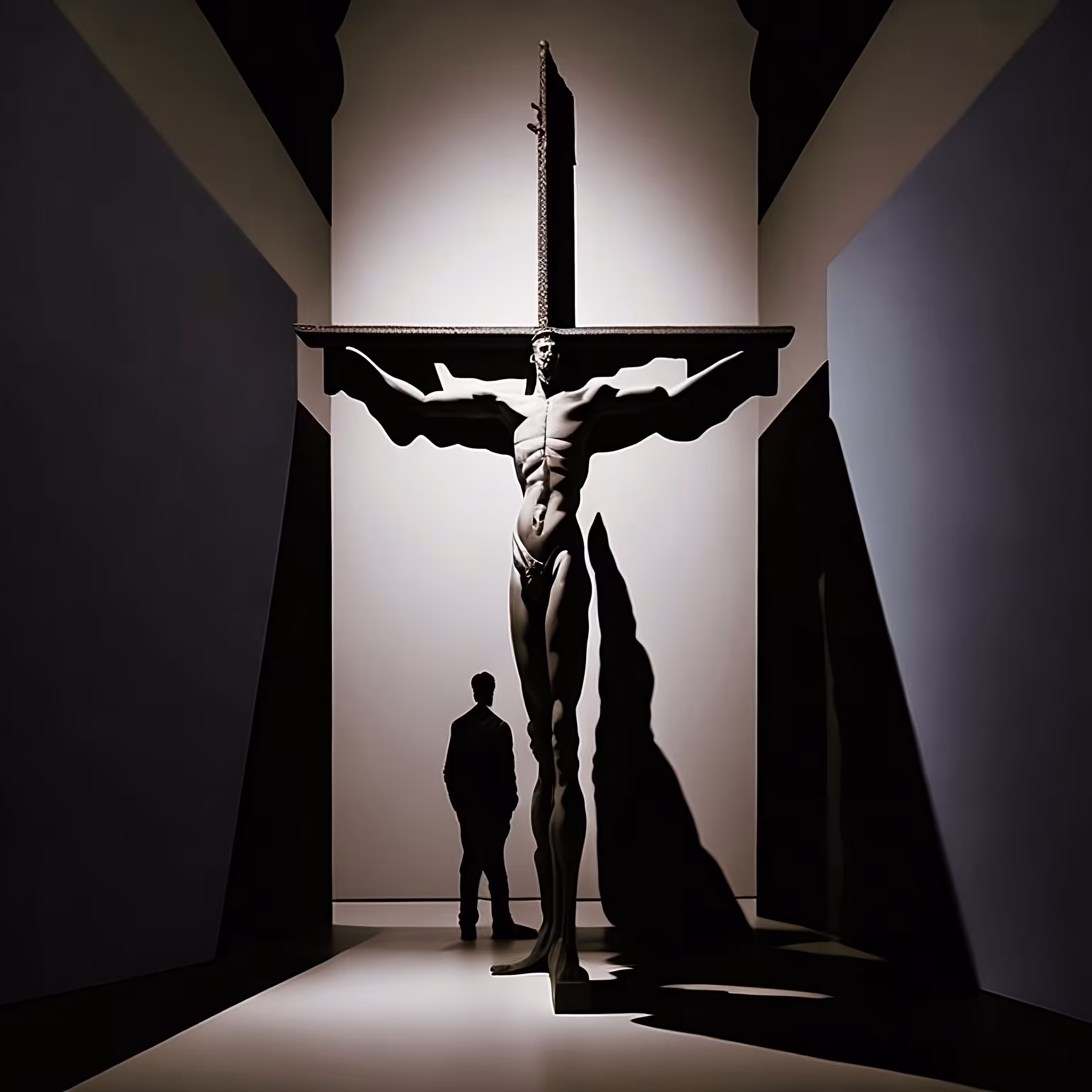 Crucified artist