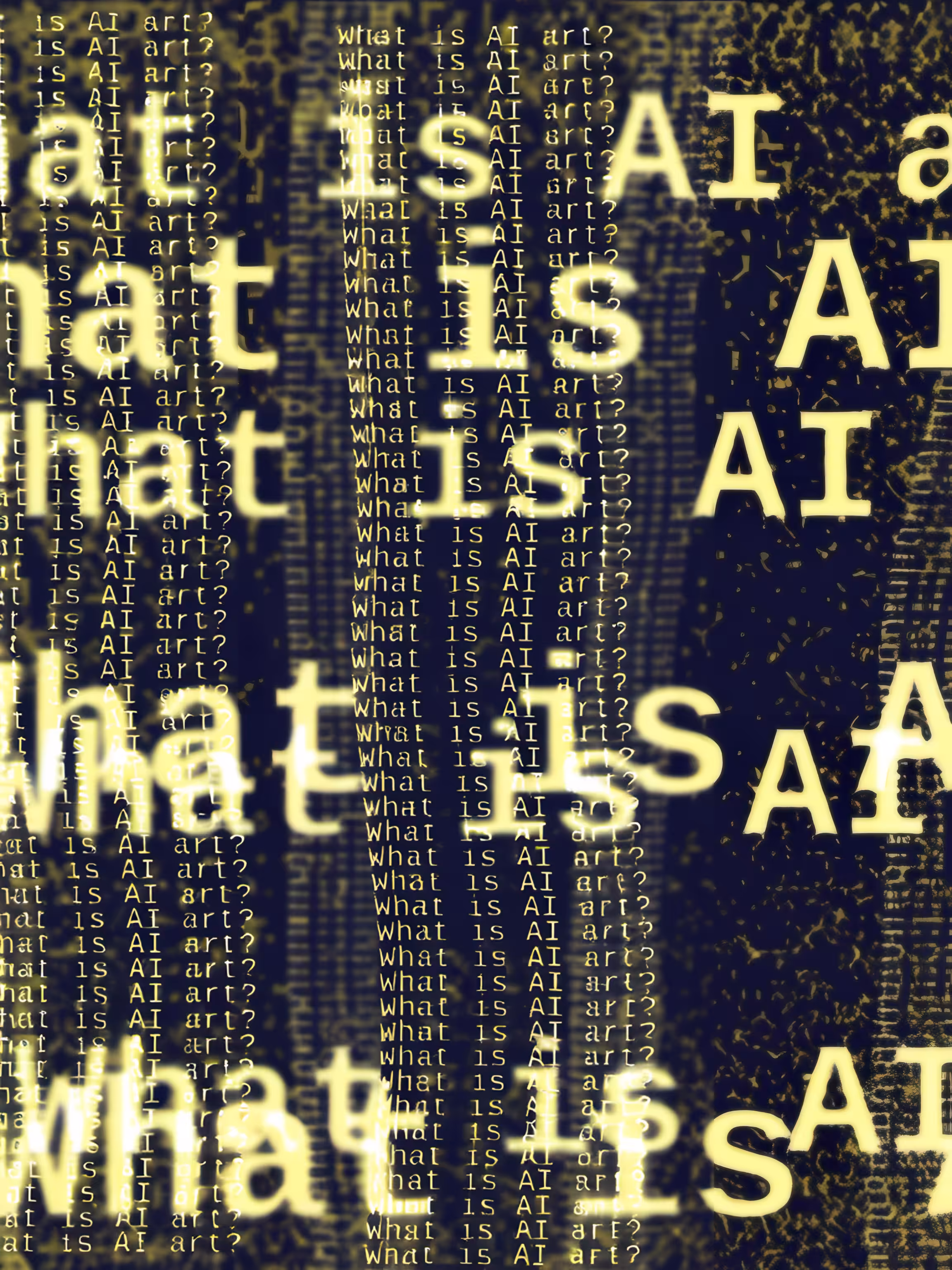 Is it AI art if a human designed it? #27