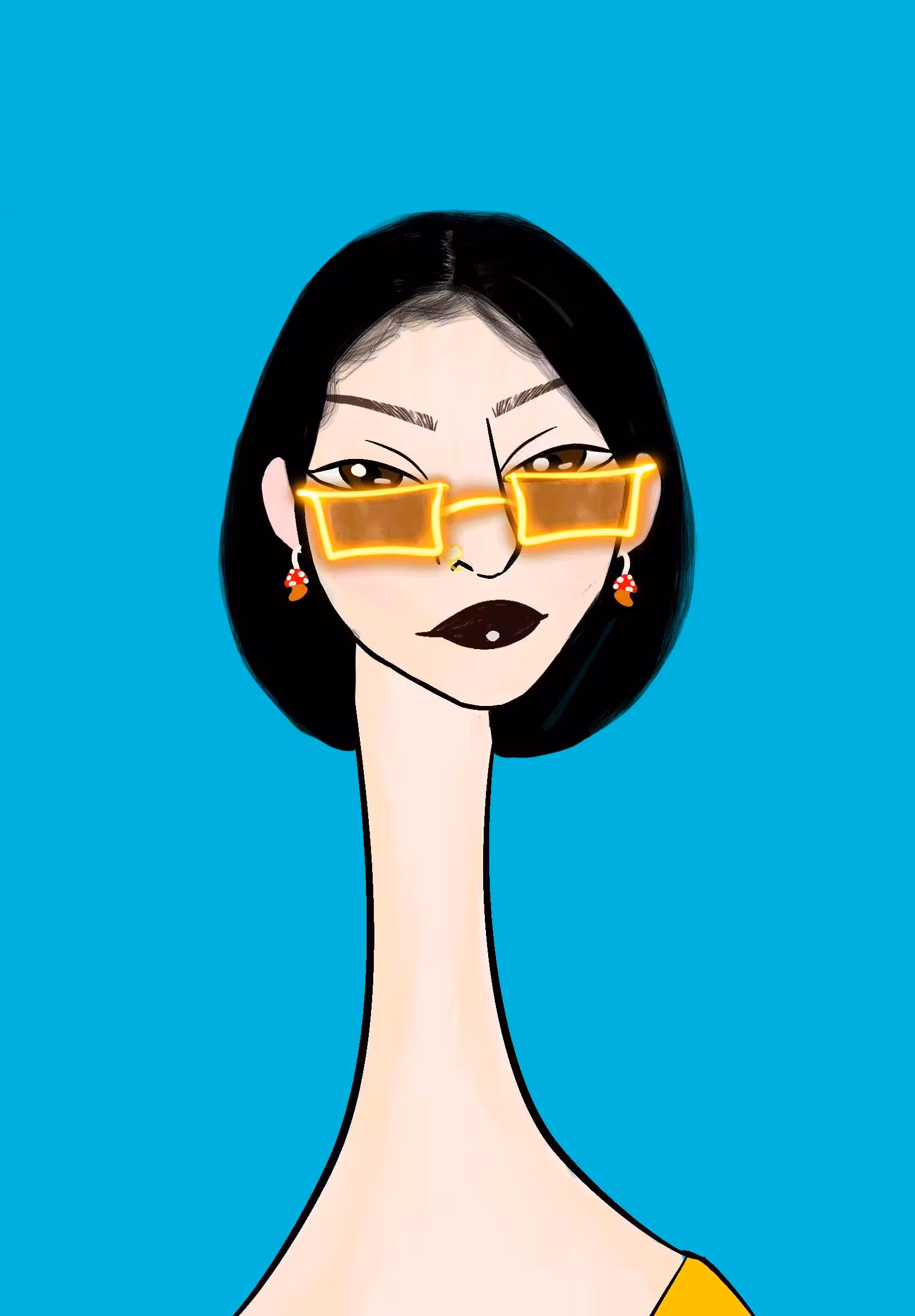 Long Neckie Lady #2278