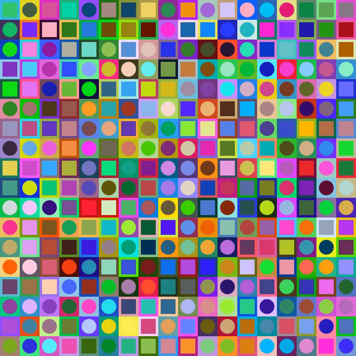 Square Dot Composition #113