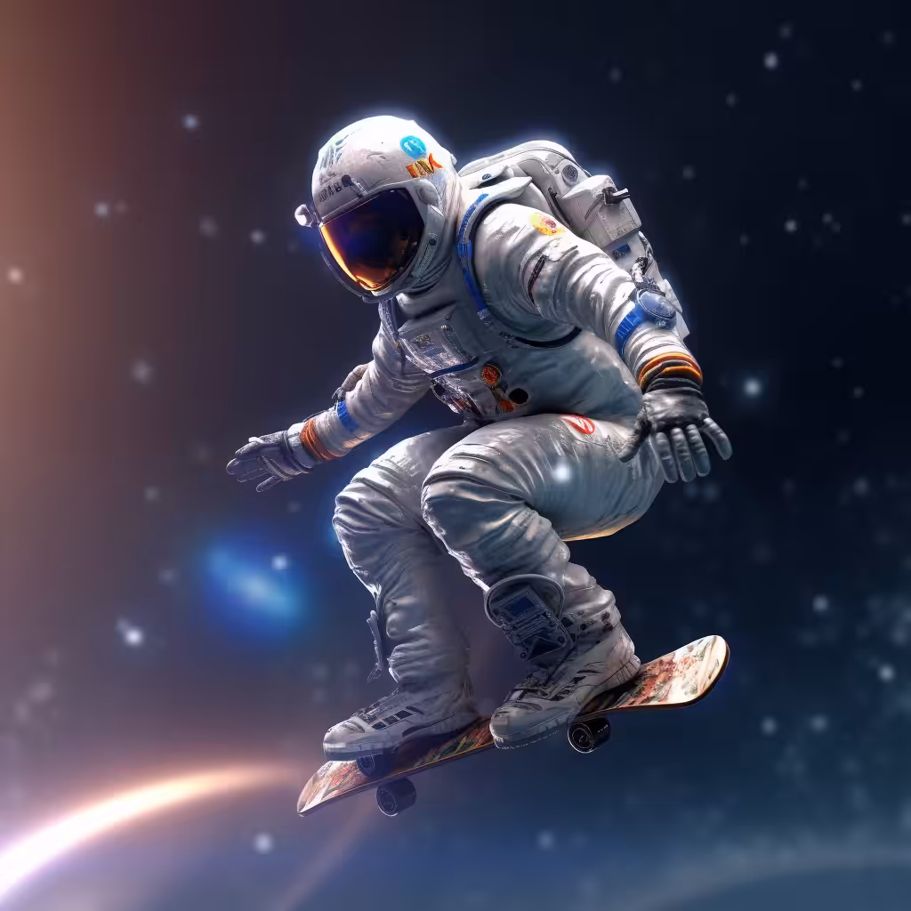 high flight in the sky