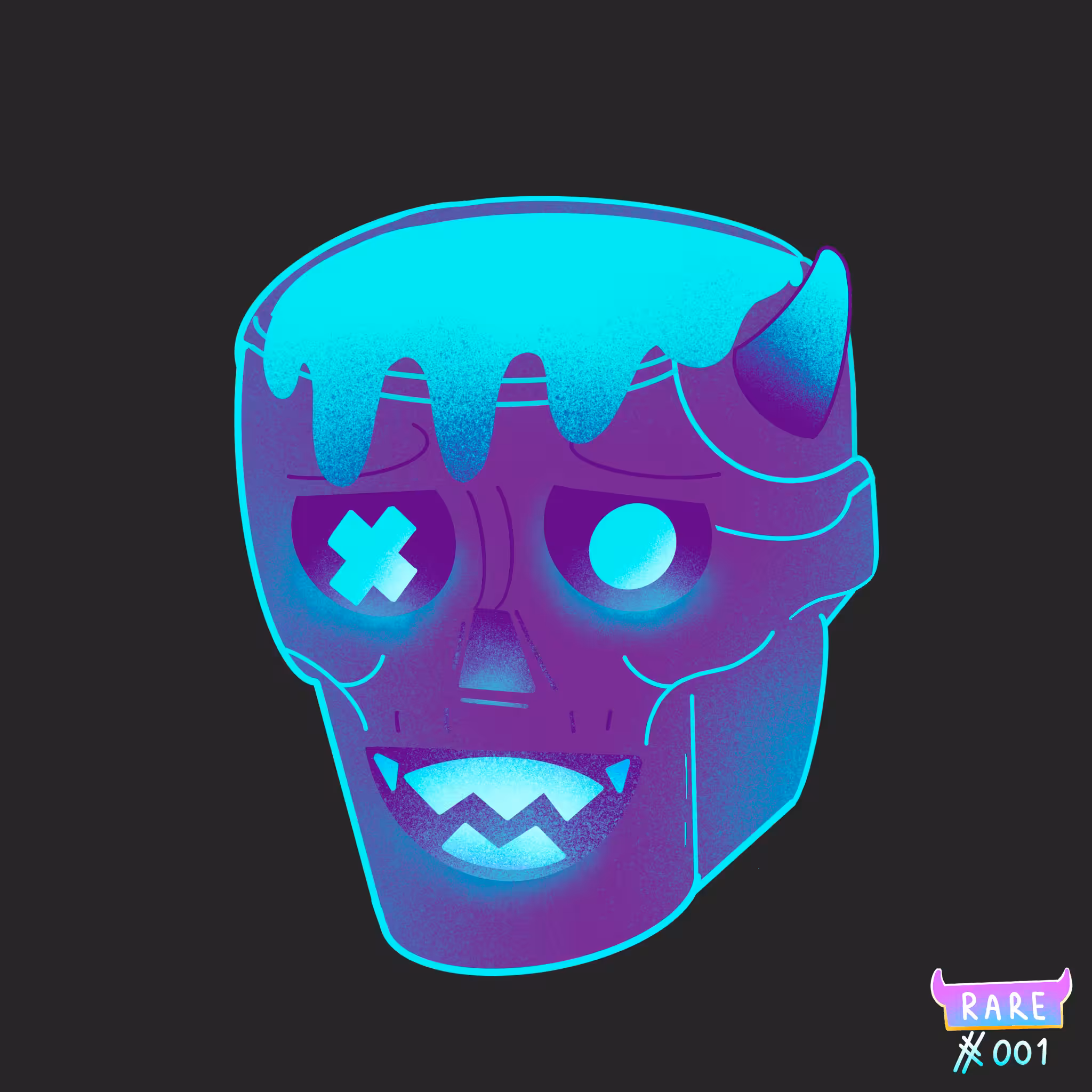 Crypto Skull #4 -rare