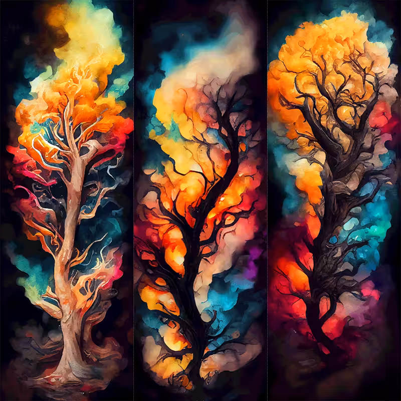 AI Psychedelic Forest #6