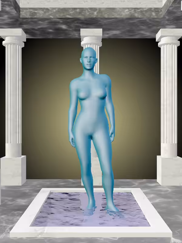 HeavenComputer: The Threatening Aqua Green Woman #4159