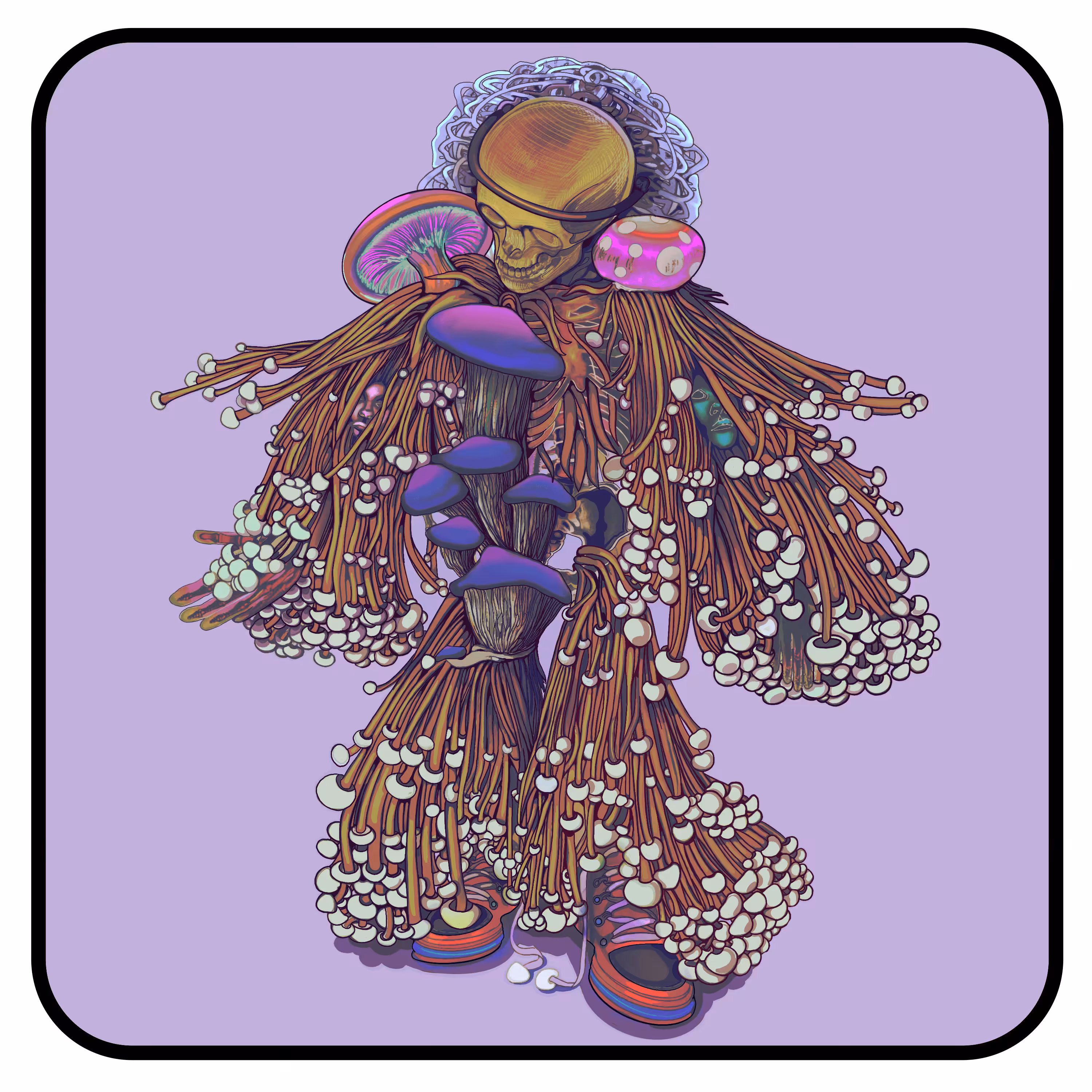 The Mushroom People x Julia Taft : enoki