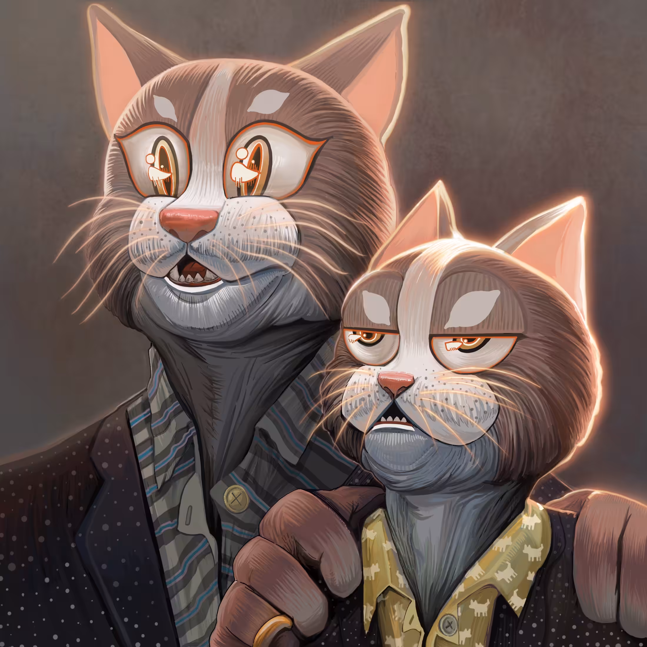The Claw-ssic Father and Son Portrait