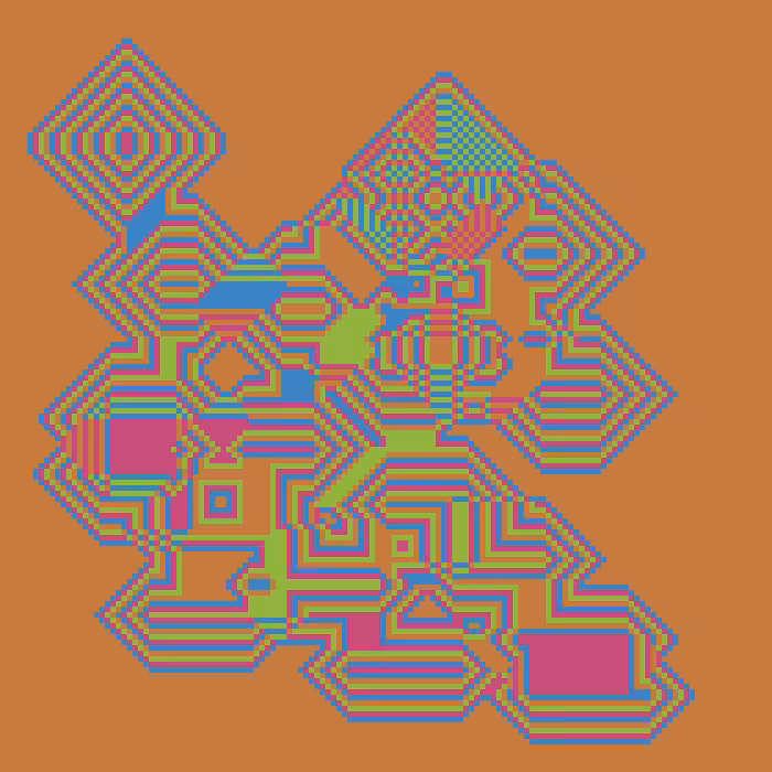 Superimposed Octagonal Pyramids #71