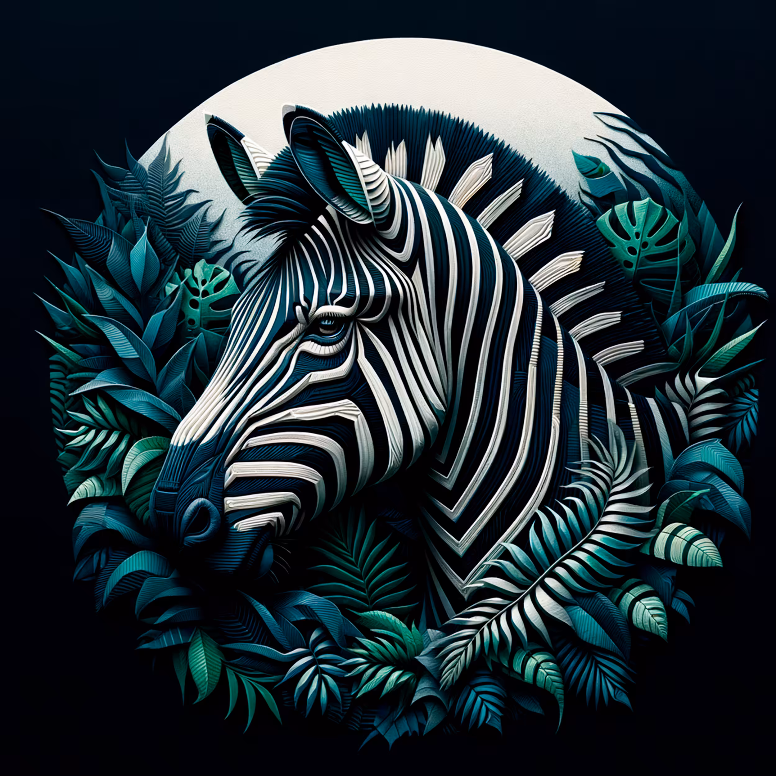 Shadow Stripes: The Zebra's Domain