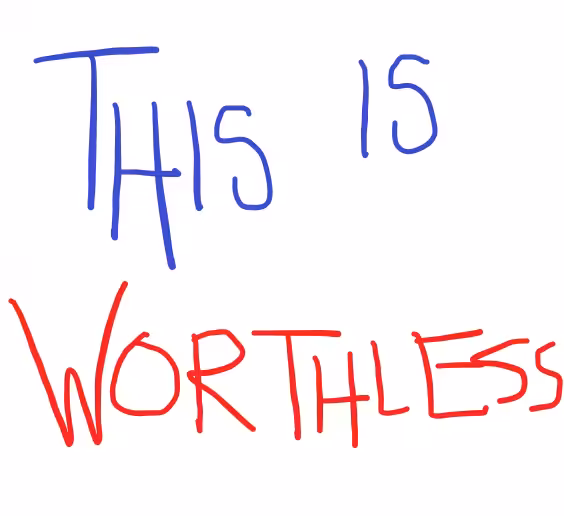 this is worthless