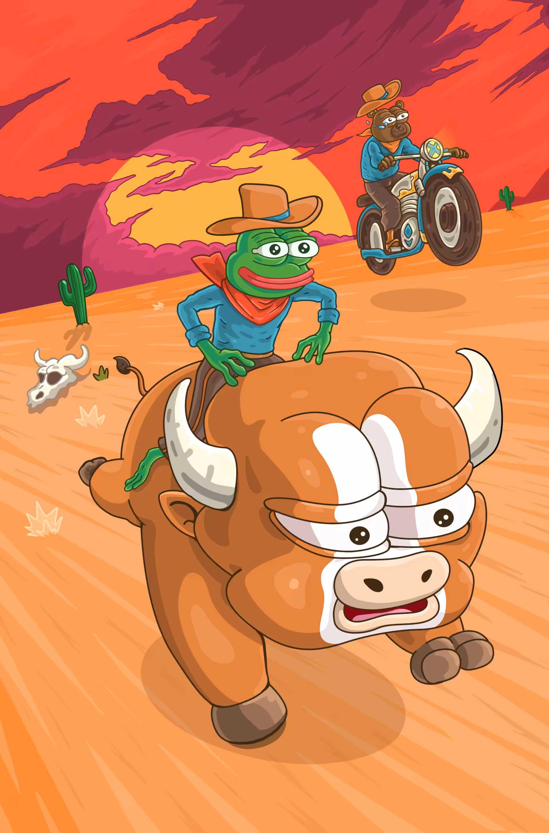 Pepe cowboy racing
