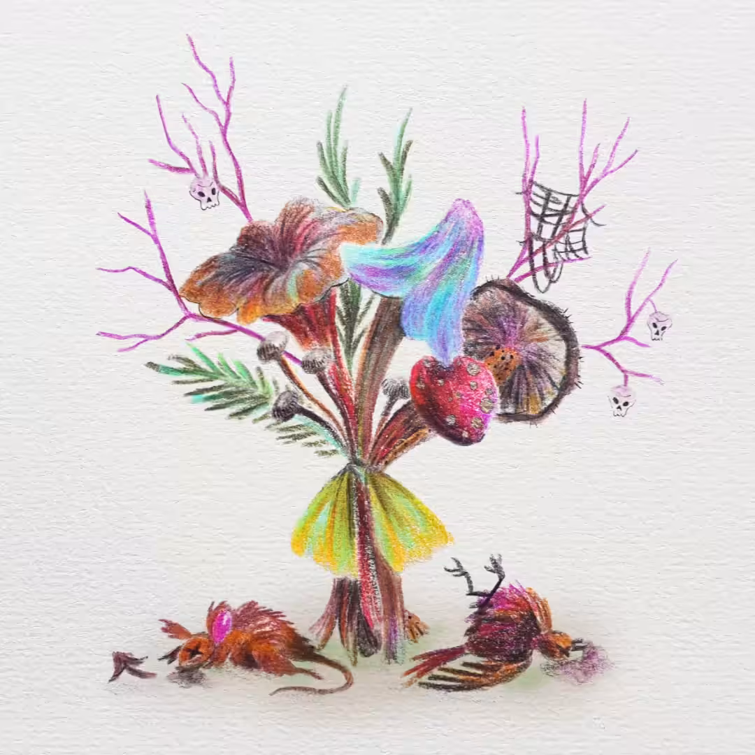 Spooky Creatures: #05 Mushroom Bouquet