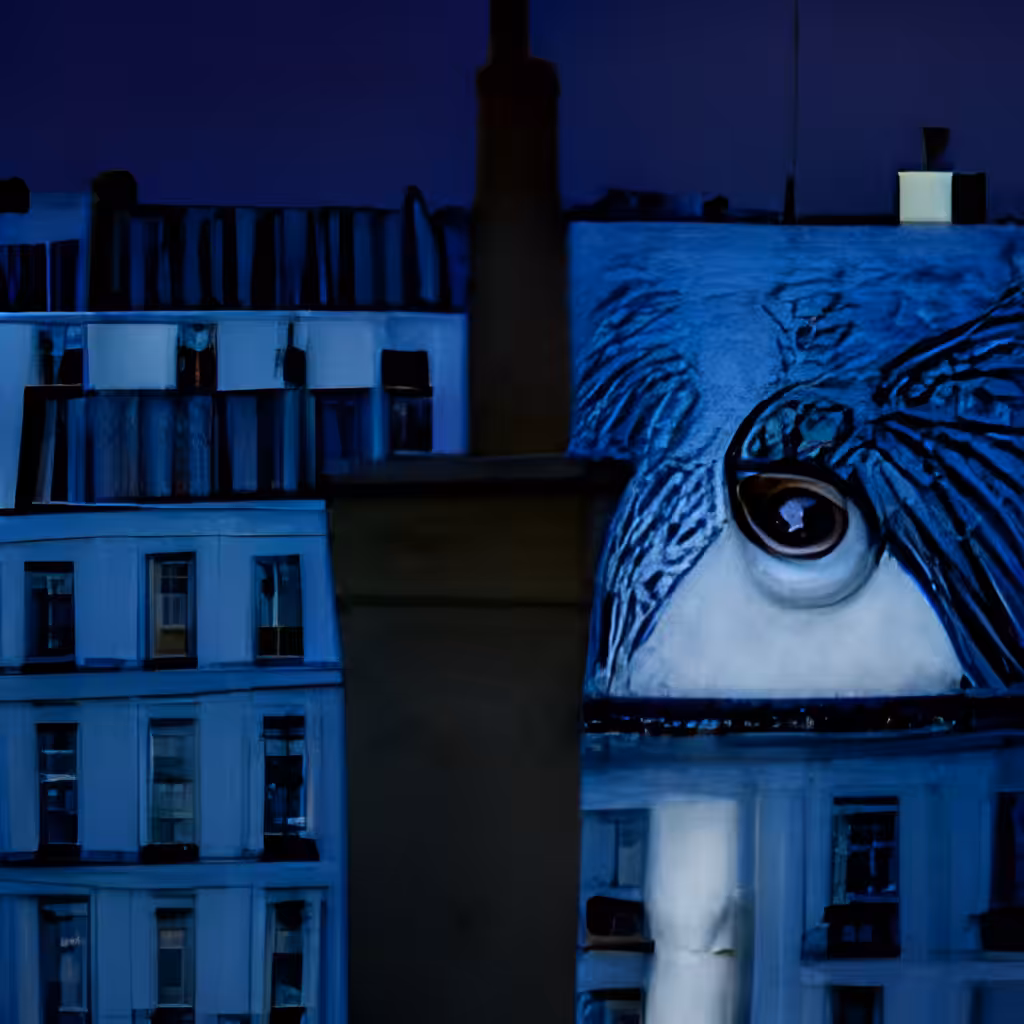 Paris Rooftop Painter No. 4