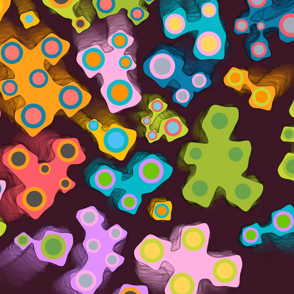 Colorful cartoon shapes(free edition) #31