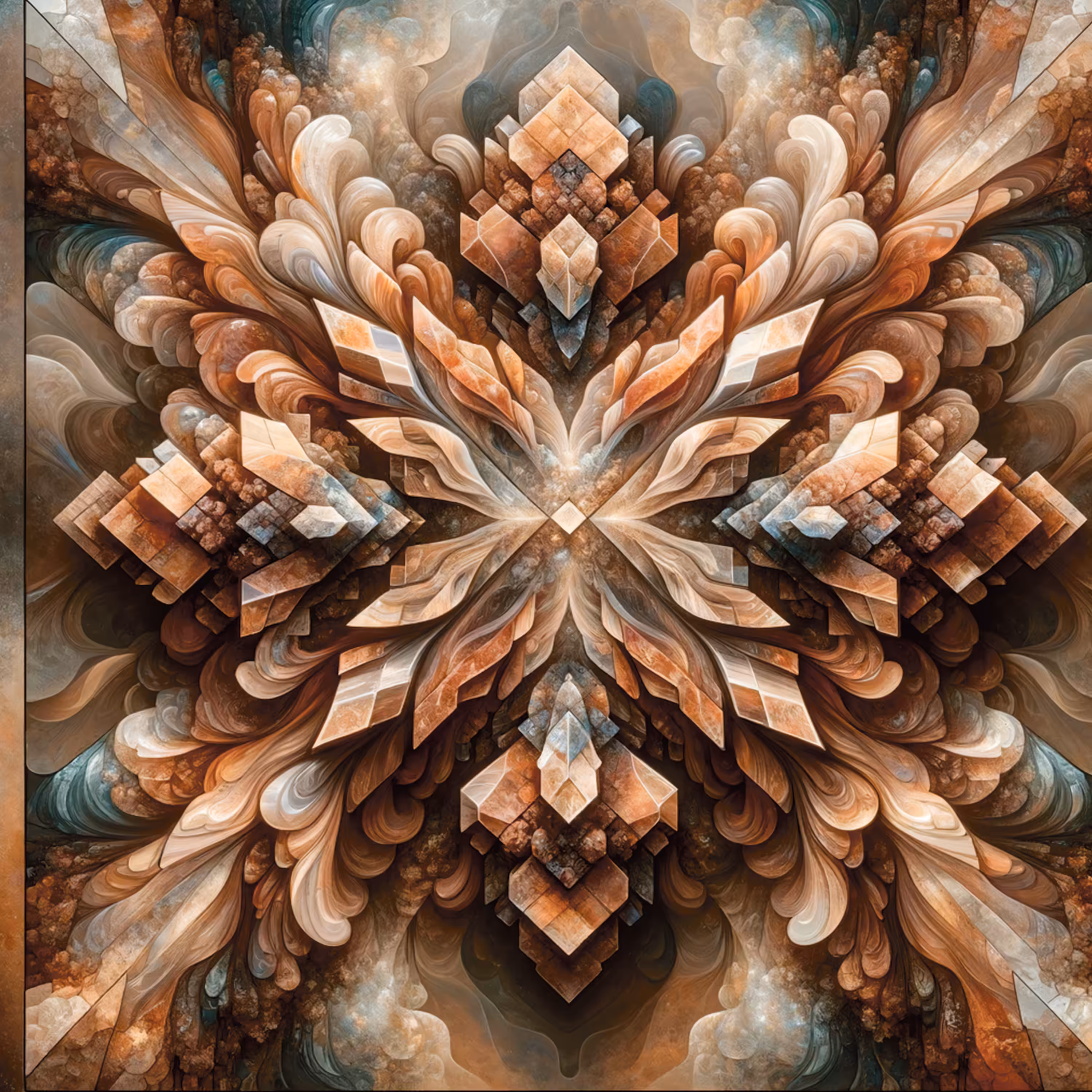 Art Nouveau Dreams #41 - Geometric Genesis