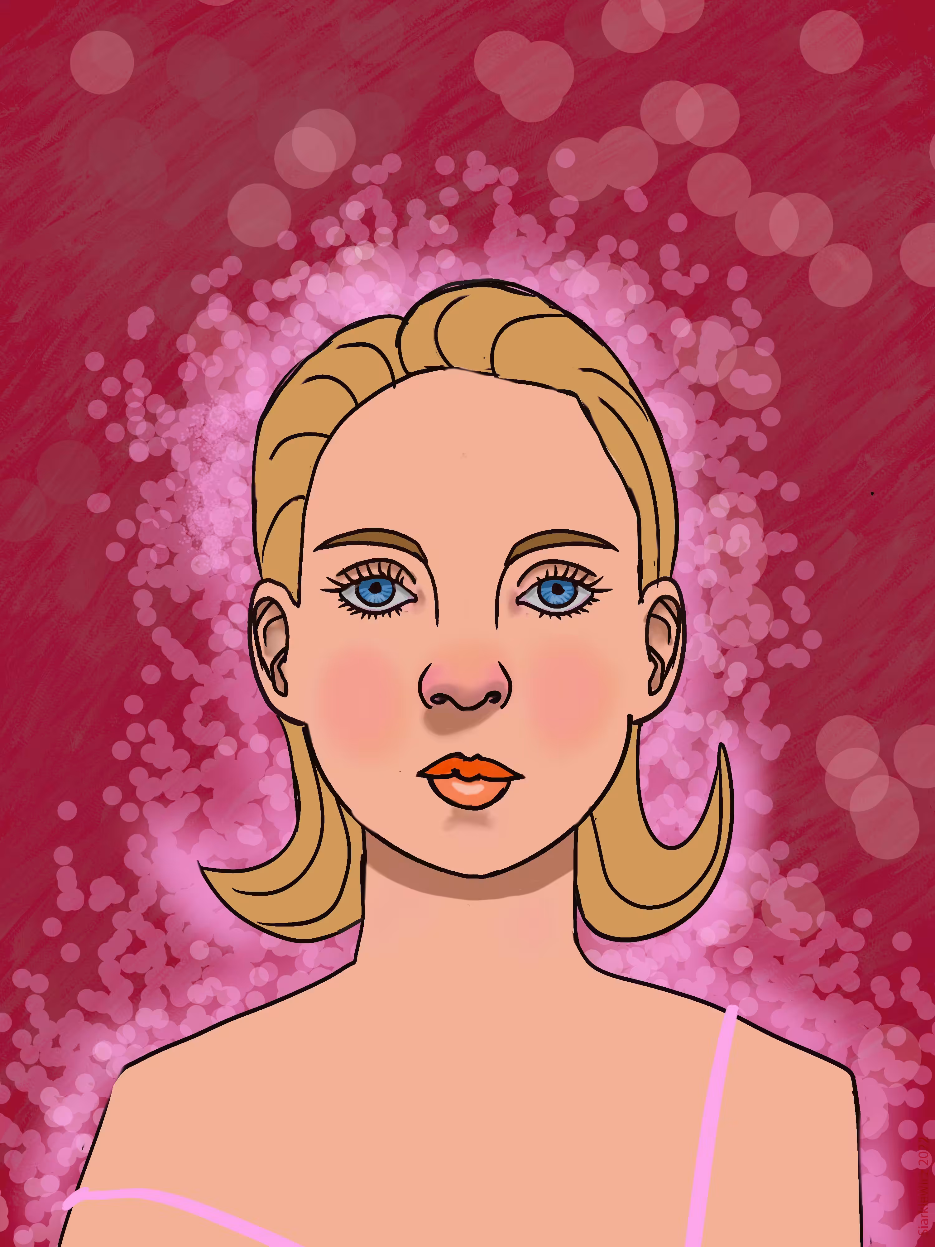 Girl in Her Night Gown