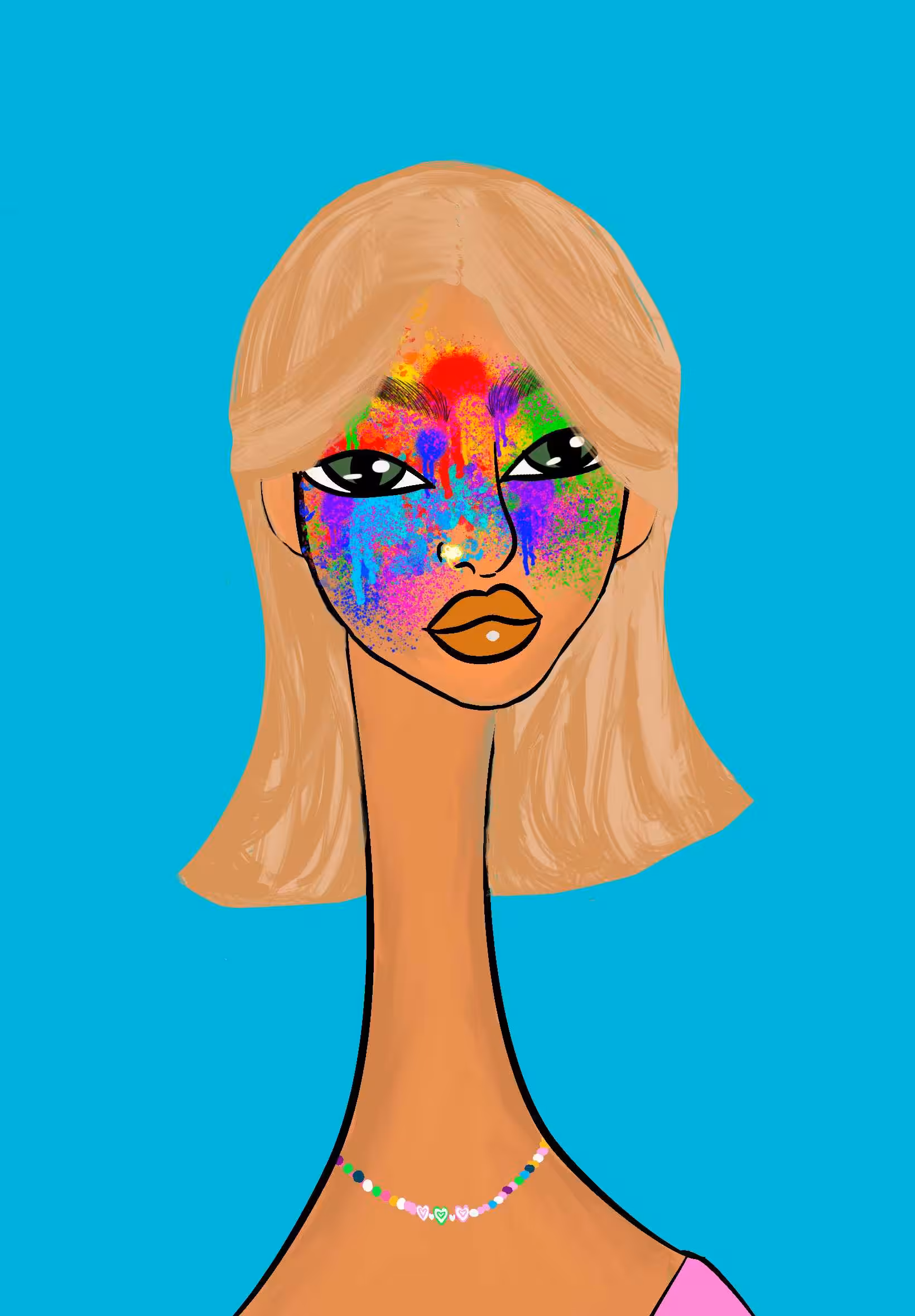 Long Neckie Lady #1725