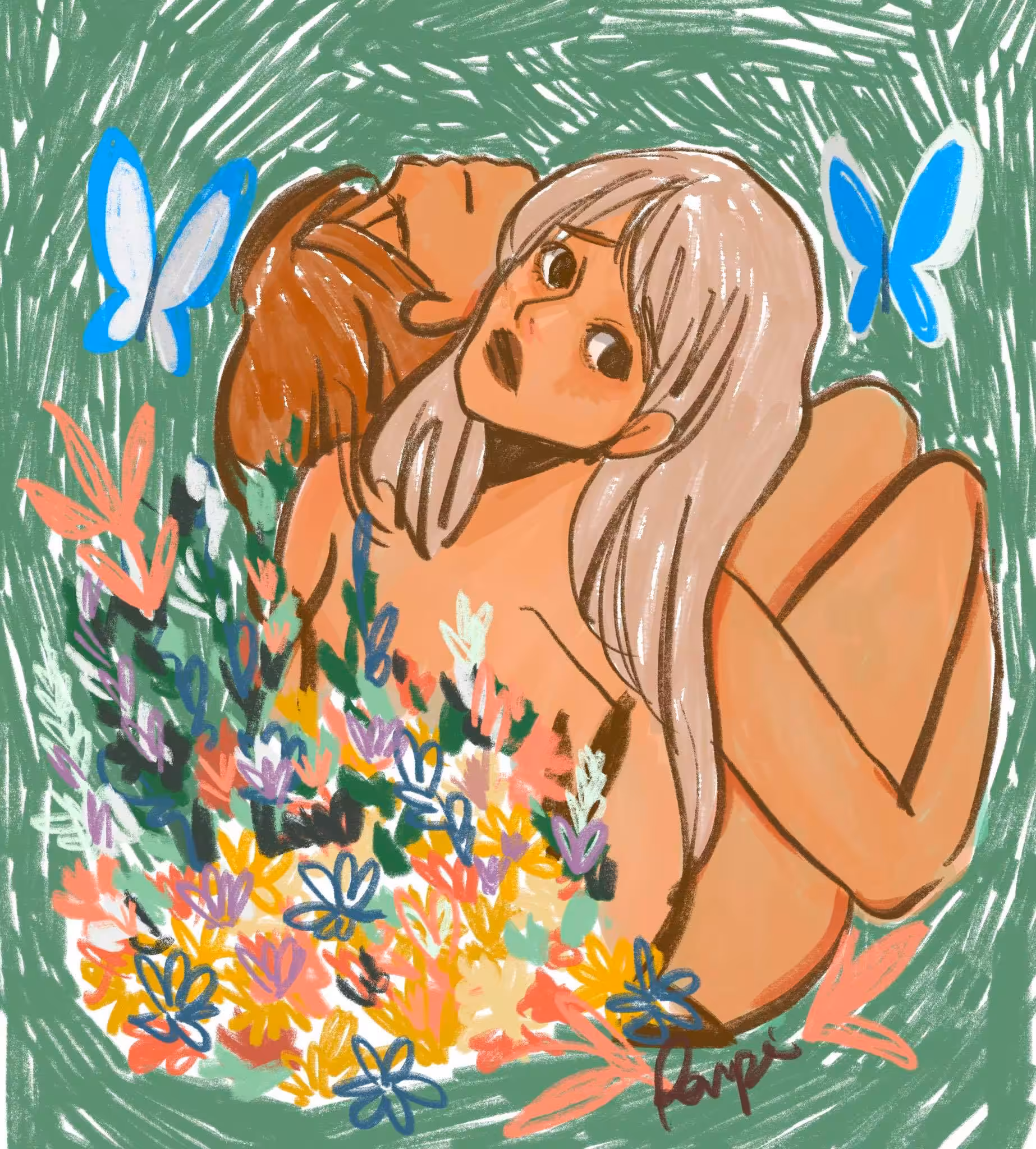 Gemini blue butterflys