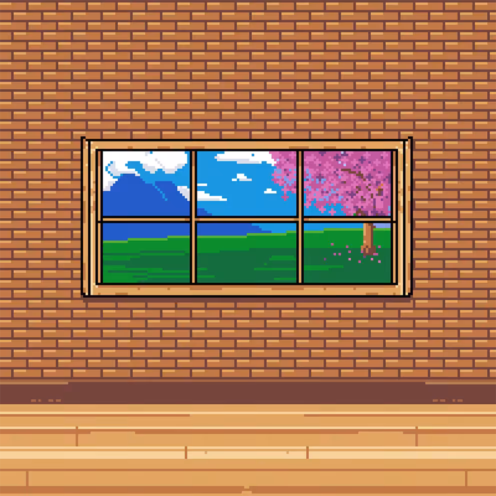 Warm Brick Room
