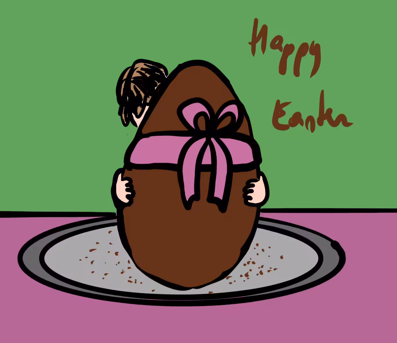 #061 Kids Eating Normal Sized Food - The Chocolate Easter Egg