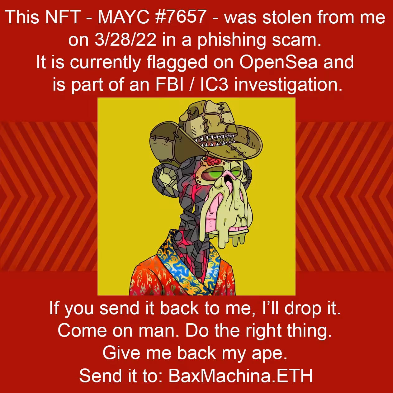 MAYC 7657 Stolen
