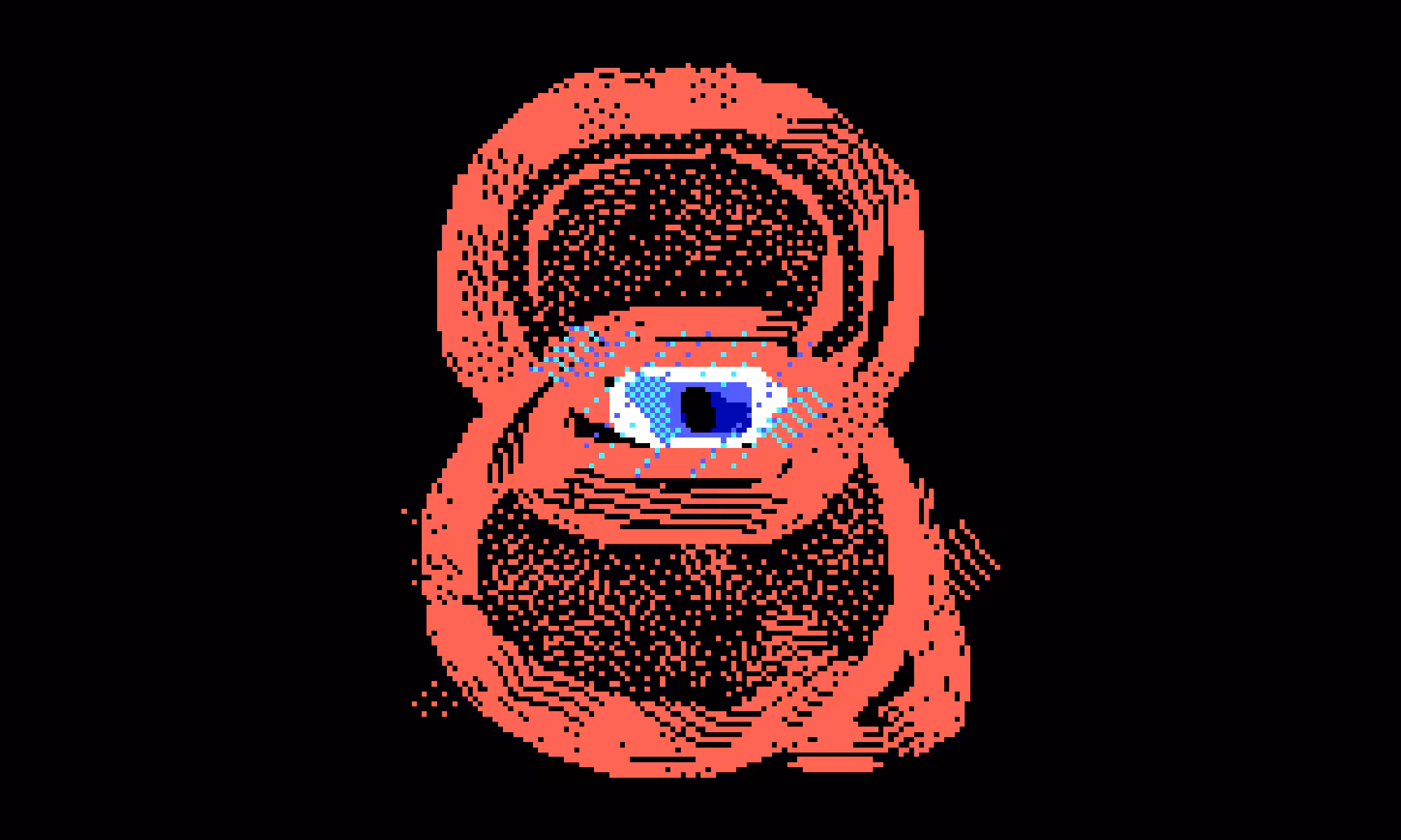 Planet Pixel Engraved Hourglass Nebula