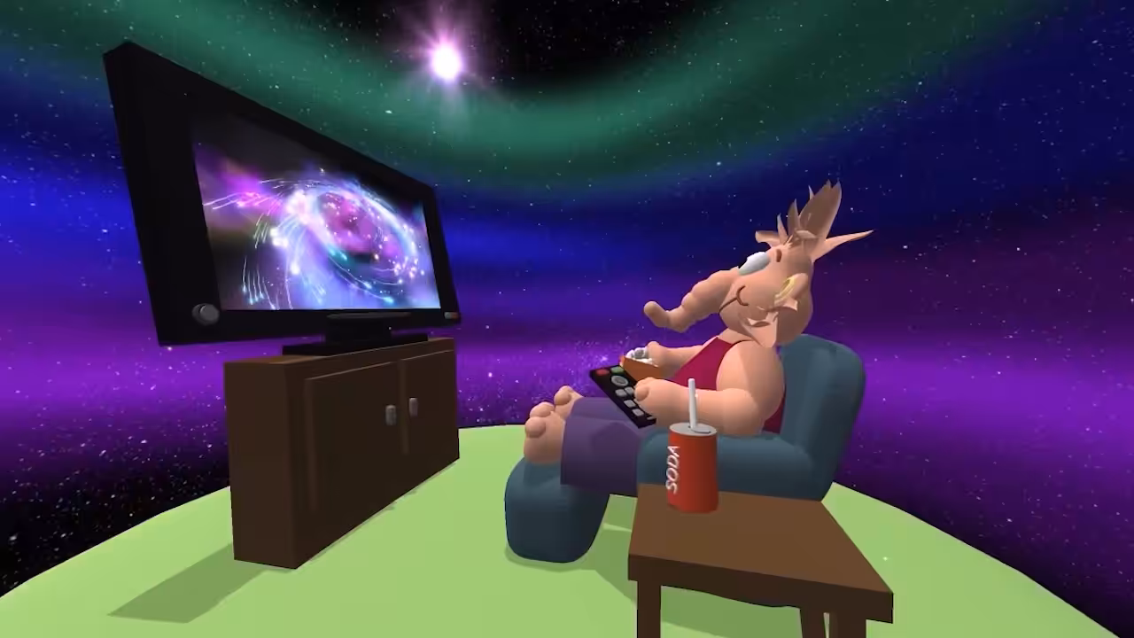 LORD GANESHA RELAXING IN THE METAVERSE 