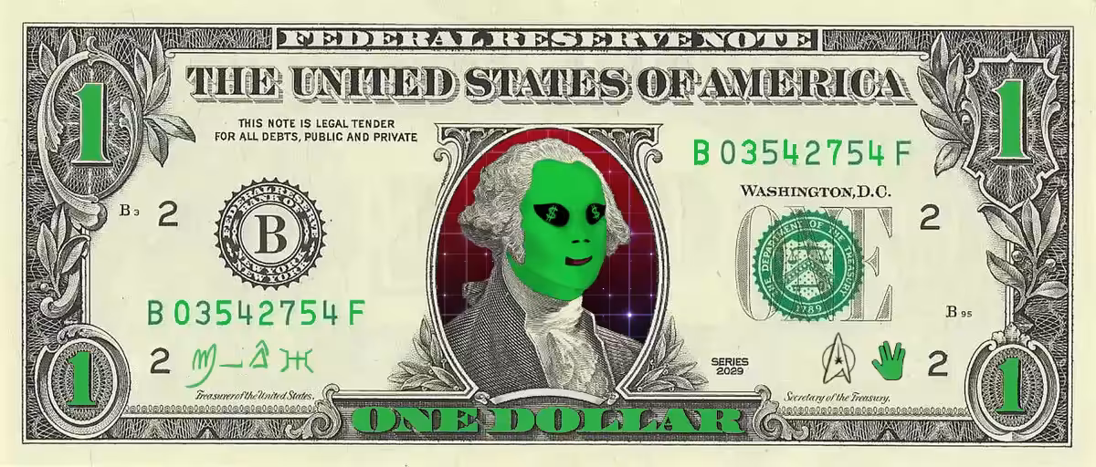 ONE ALIEN DOLLAR