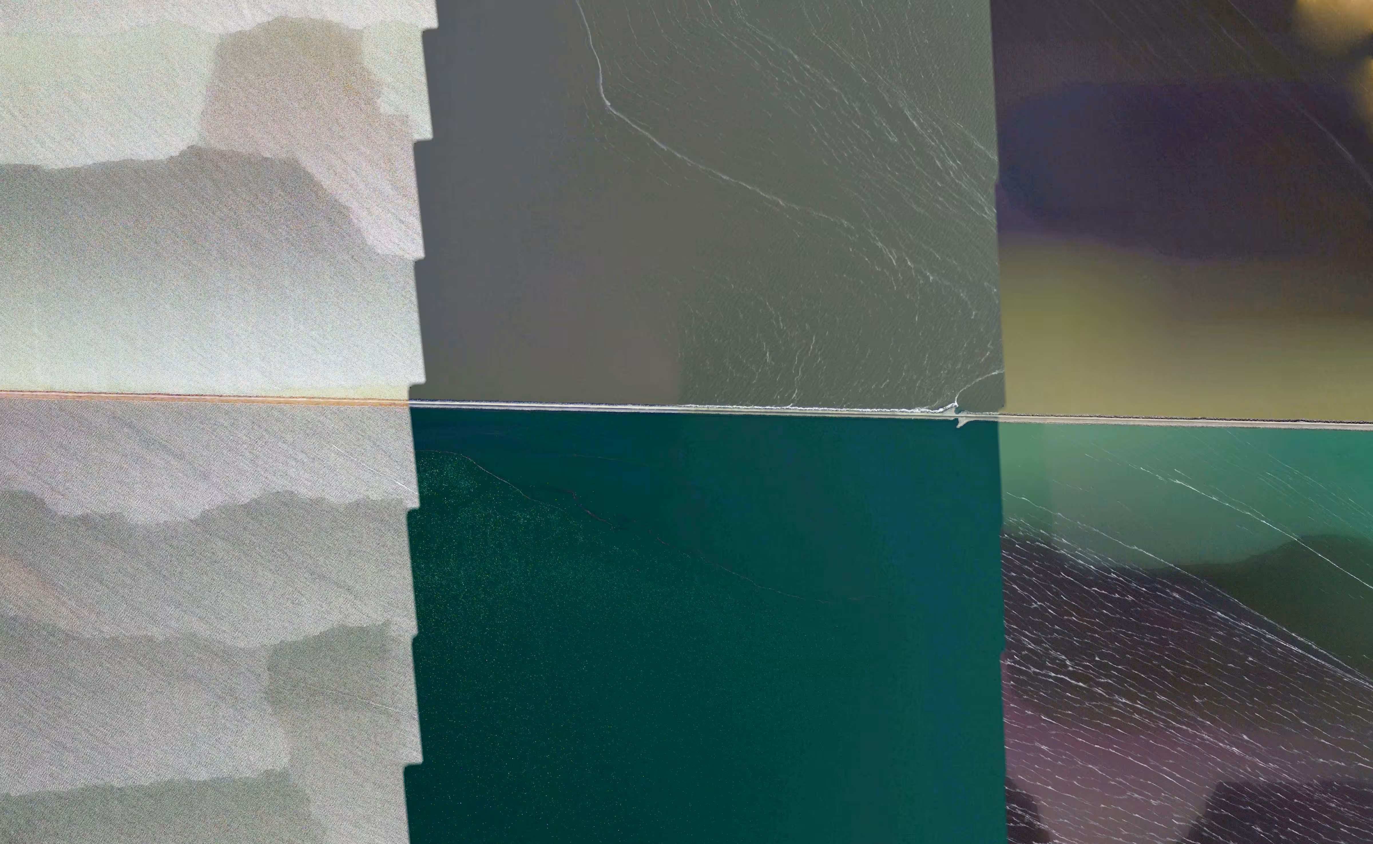 untitled misrepresentation of the great salt lake, utah by google earth
